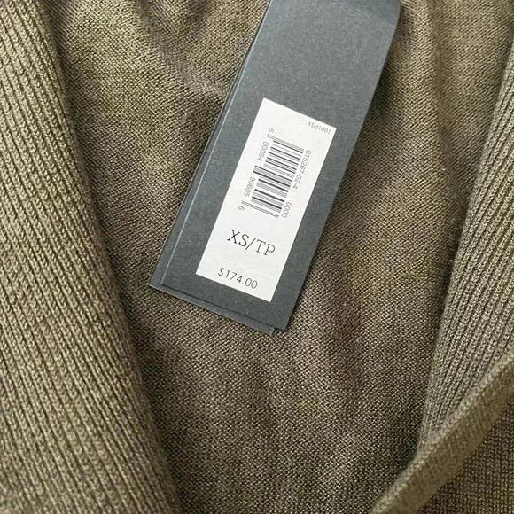 [XS]Banana  Republic Green Silk Cotton Blend Open Cardigan - Picture 3 of 9